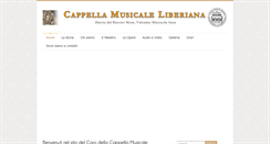 Desktop Screenshot of cappellamusicaleliberiana.com